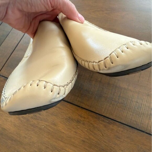 Dingo by Fluchos Men’s Slip-On Leather Loafers EUR 42 US 9 Beige Stitched Moc main image 11